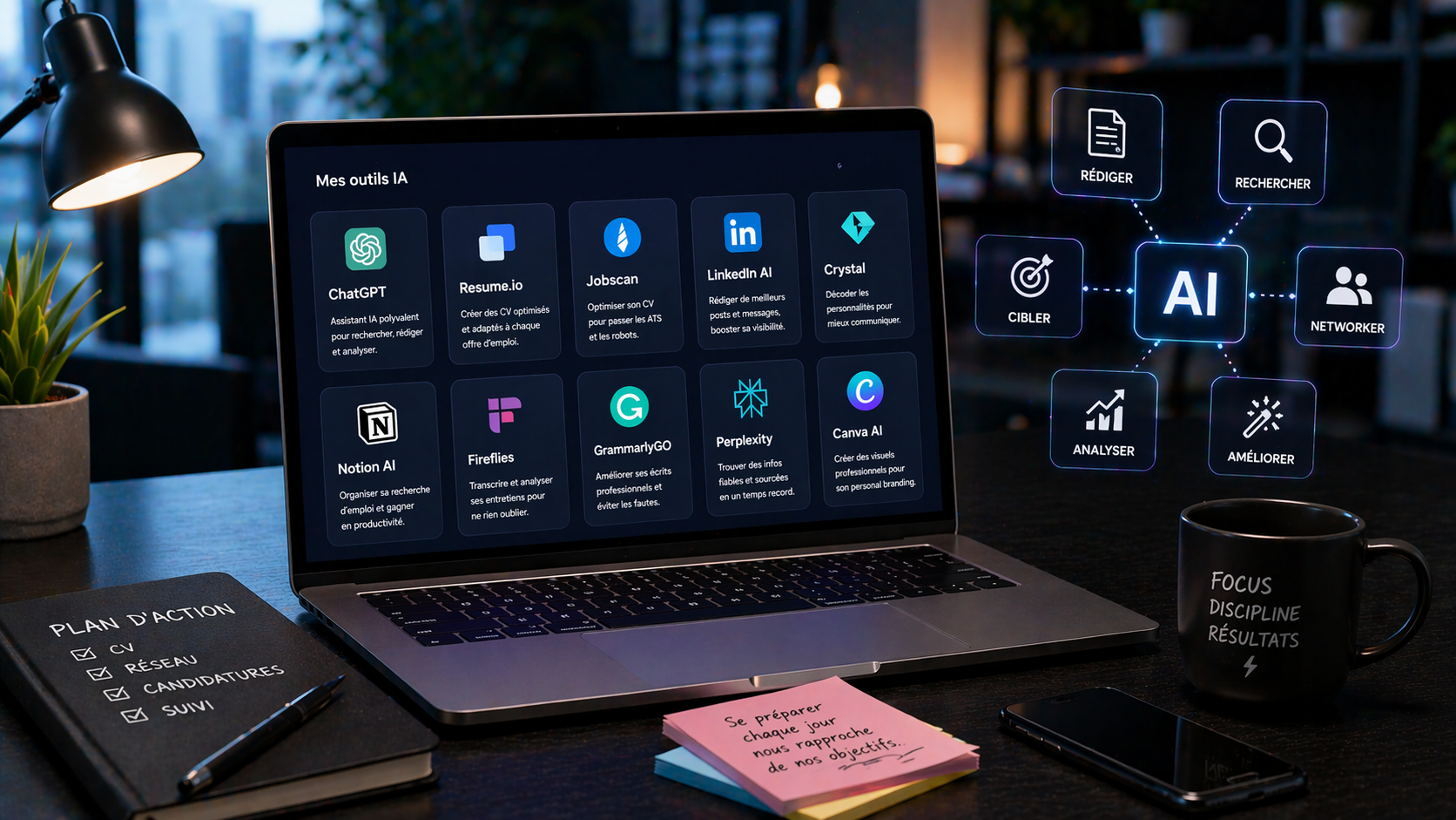 10 outils IA indispensables pour chercher un emploi